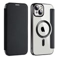 thumbnail image 1 of Allytech Wallet Case for iPhone 14 with Card Slots & Lens Protector, Compatible with MagSafe, Slim Shockproof Anti-Scratch Clear Back Panel [RFID Blocking] Case - Black, 1 of 7