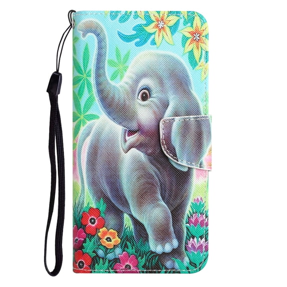 Allytech Wallet Case for iPhone 14 Cute Animals Love Butterfly Pattern, Purse Case with Card Slots Holders Kickstand Function Handstrap Lanyard Women Girls Case for iPhone 14,E
