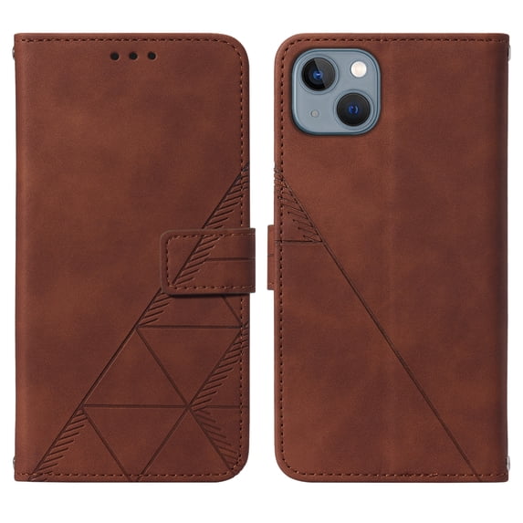 Allytech Wallet Case for iPhone 14 Plus (6.7 inch) 2022 Released, Simple Business Style PU Leather Flip Folio Kickstand Card Slots Magnetic Closure Case for iPhone 14 Plus 5G, Brown