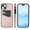 thumbnail image 1 of Allytech Wallet Case for iPhone 15 Plus - 2 Card Holder - Military Grade Drop Protection - Ultra Slim & Protective - Premium PU Leather Shockproof Phone Case for Women & Men - Rosegold, 1 of 6