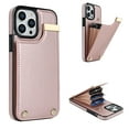 thumbnail image 1 of Allytech Wallet Case for iPhone 15 Plus, Case with Card Holder & Magnetic Buckle, RFID Blocking PU Leather Shockproof Anti-Fingerprint Anti-Fall Protective Case for Women Men, Rosegold, 1 of 7