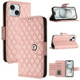 thumbnail image 1 of Allytech Wallet Case for iPhone 15 Plus, Luxury PU Leather Shockproof Protective Flip Cover for Women Girls, Kickstand Folio Case with Card Slots Holder Wrist Strap Lanyard - Coralpink, 1 of 7