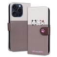 thumbnail image 1 of Allytech Wallet Case for iPhone 15 Pro with Cute Cartoon Pattern, 3 Card Slots + 1 Cash Slot + Wrist Strap, Premium PU Leather Stand Magnetic Clasp Shockproof Protective Case, Gray, 1 of 8