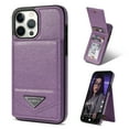thumbnail image 1 of Allytech Wallet Case for iPhone 15 Pro, Luxury PU Leather Kickstand Card Slots Magnetic Buckle RFID Blocking Shockproof Anti-Scratch Protective Case for Women Men - Purple, 1 of 10