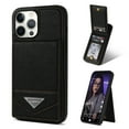 thumbnail image 1 of Allytech Wallet Case for iPhone 15 Pro, Luxury PU Leather Kickstand Card Slots Magnetic Buckle RFID Blocking Shockproof Anti-Scratch Protective Case for Women Men - Black, 1 of 10