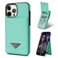 thumbnail image 1 of Allytech Wallet Case for iPhone 15 Pro, Luxury PU Leather Kickstand Card Slots Magnetic Buckle RFID Blocking Shockproof Anti-Scratch Protective Case for Women Men - Mint, 1 of 10