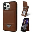 thumbnail image 1 of Allytech Wallet Case for iPhone 15 Pro Max, Luxury PU Leather Kickstand Card Slots Magnetic Buckle RFID Blocking Shockproof Anti-Scratch Protective Case for Women Men - Brown, 1 of 10
