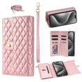 thumbnail image 1 of Allytech Wallet Case for iPhone 15 Pro Max with Wrist & Shoulder Strap, [7 Card Slots] [Full Body Protection] Luxury PU Leather Zipper Wallet Metal Buttons Kickstand Shockproof Case, Rosegold, 1 of 9