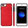 thumbnail image 1 of Allytech Wallet Case for iPhone 7 / 8 / SE 2022 & 2020 - 2 Card Holder - Military Grade Drop Protection - Ultra Slim & Protective - Premium PU Leather Shockproof Phone Case for Women & Men - Red, 1 of 7