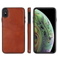 thumbnail image 1 of Allytech Wallet Case for iPhone XS/X - 2 Card Holder - Military Grade Drop Protection - Ultra Slim & Protective - Premium PU Leather Shockproof Phone Case for Women & Men - Brown, 1 of 7
