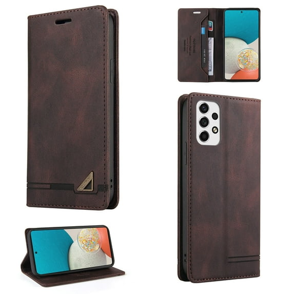 Allytech Wallet Cover for Samsung A53 Case 5G, Shockproof PU Leather Kickstand Wallet Card RFID Blocking Magnetic Folio Holder, Book Style Anti-Scratch Phone Case For Samsung Galaxy A53 5G,Brown