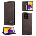 thumbnail image 1 of Allytech Wallet Cover for Samsung A72 Case, Shockproof PU Leather Kickstand Wallet Card RFID Blocking Magnetic Folio Holder, Book Style Anti-Scratch Phone Case For Samsung Galaxy A72 5G/4G,Brown, 1 of 14