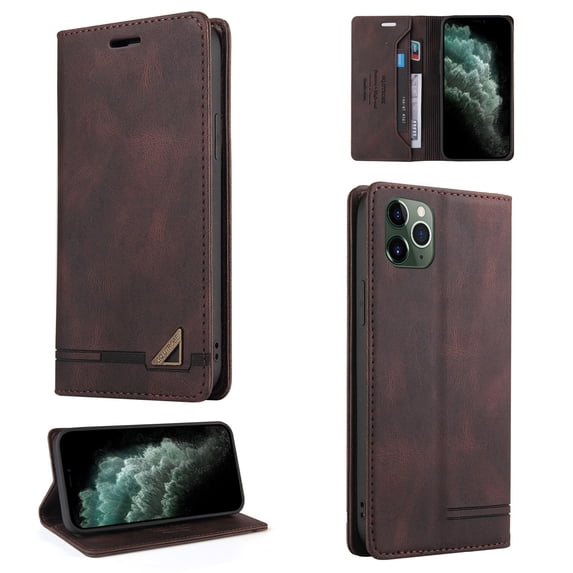 Allytech Wallet Cover for iPhone 11 Pro Max, Shockproof PU Leather Kickstand Wallet Card RFID Blocking Magnetic Folio Holder, Book Style Anti-Scratch Phone Case For iPhone 11 Pro Max,
Brown