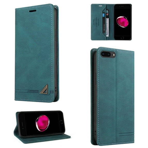 Allytech Wallet Cover for iPhone 8 Plus/7 Plus, PU Leather Kickstand Wallet Card RFID Blocking Magnetic Folio Holder, Book Style Anti-Scratch Phone Case For iPhone 8 Plus/7 Plus,
Blue