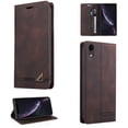 thumbnail image 1 of Allytech Wallet Cover for iPhone XR, Shockproof PU Leather Kickstand Wallet Card RFID Blocking Magnetic Folio Holder, Book Style Anti-Scratch Phone Case For iPhone XR, Brown, 1 of 14