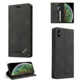 thumbnail image 1 of Allytech Wallet Cover for iPhone XS Max, Shockproof PU Leather Kickstand Wallet Card RFID Blocking Magnetic Folio Holder, Book Style Anti-Scratch Phone Case For iPhone XS Max,Black, 1 of 14