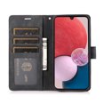 thumbnail image 1 of Allytech Wallet Flip Case for Samsung Galaxy A33 5G with Orchid Butterflies Embossed Pattern, Premium PU Leather Kickstand Magnetic Clasp Shockproof Case with Card Holder & Wrist Strap, Black, 1 of 6