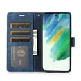 thumbnail image 1 of Allytech Wallet Flip Case for Samsung Galaxy S23 Plus with Orchid Butterflies Embossed Pattern, Premium PU Leather Kickstand Magnetic Clasp Shockproof Case with Card Holder & Wrist Strap, Blue, 1 of 6
