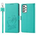 thumbnail image 1 of Allytech Wallet Phone Case for Samsung Galaxy A33 5G,Full Protection Embossed Leather Magnetic Flip Holder Card Slots Protective Cover,Green, 1 of 10
