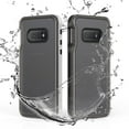 thumbnail image 1 of Allytech Waterproof Case for Samsung Galaxy S10e, Premium Silicone Heavy Duty Protective Built-in Screen Protector Fingerprint ID Support Wireless Charging Water Resistant Case Cover, Black, 1 of 10