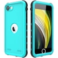 thumbnail image 1 of Allytech Waterproof Case, iPhone SE 2nd Gen Case Waterproof, IP68 Waterproof Build-in Screen Protector Full Protection Case Cover for Apple iPhone SE 2020, Blue, 1 of 7