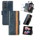 thumbnail image 1 of Allytech Z Fold 4 Case, Galaxy Z Fold 4 5G Case, RFID Blocking Retro Buiness Faux Leather Flip Cover Card Slots Drop Protective Wallet Case Cover for Samsung Galaxy Z Fold 4 2022 Model -Darkblue, 1 of 10
