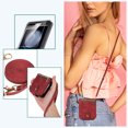thumbnail image 1 of Allytech Zipper Wallet Case for Samsung Galaxy Z Flip6 6G, With Outer Tempered Glass Screen Protector +Hand Wrist + Shoulder Strap Protective Case Cover Compatible with Galaxy Z Flip6 2024 - Red, 1 of 7
