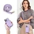 thumbnail image 1 of Allytech Zipper Wallet Case for iPhone 14 Pro Max, Handbag Phone Case Cover with Card Holder & Crossbody Shoulder Strap & Wrist Strap for Women Men for Apple iPhone 14 Pro Max 5G 6.7" 2022, Purple, 1 of 9