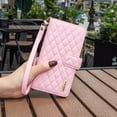 thumbnail image 1 of Allytech Zipper Wallet case for iPhone 11 Pro Max, Argyle Pattern PU Leather Wallet case with Handstrap Kickstand Card Slots Magnetic Closure Shockproof Case For iPhone 11 Pro Max,Pink, 1 of 6