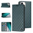 thumbnail image 1 of Allytech for Apple iPhone 13 Wallet Case,RFID Blocking Card Pocket Full Protection Durable PU Leather Magnetic Flip Stand Protection Cover,Green, 1 of 11