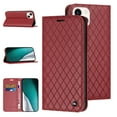 thumbnail image 1 of Allytech for Apple iPhone 13 Wallet Case,RFID Blocking Card Pocket Full Protection Durable PU Leather Magnetic Flip Stand Protection Cover,Red, 1 of 11