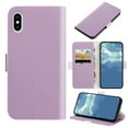 thumbnail image 1 of Allytech for Apple iPhone XS Max Wallet Phone Case,Magnetic Flip Folio Kickstand PU Leather Cover with ID Credit Card Cash Pockets,Purple, 1 of 10