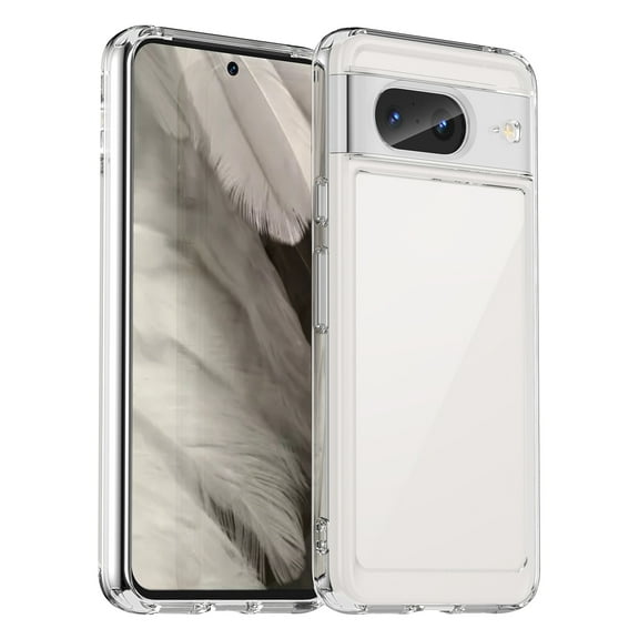 Allytech for Google Pixel 8 Clear Case, Hybrid Rugged Anti-Yellow Shockproof Hard Shell Back Cover Phone Case for Google Pixel 8, Clear