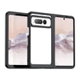 thumbnail image 1 of Allytech for Google Pixel Fold Clear Case, Hybrid Rugged Anti-Yellow Shockproof Hard Shell Back Cover Phone Case for Google Pixel Fold, Black, 1 of 9