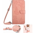 thumbnail image 1 of Allytech for Samsung Galaxy A03s Case 6.5" Phone, Crossbody Shoulder Strap Hand Wrist Cards Holder Stand Flip Cover with Mangetic Closure - Pink, 1 of 1