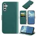 thumbnail image 1 of Allytech for Samsung Galaxy A13 5G Wallet Case,Candy Color Leather Lychee Texture Magnetic Flip Holder Card Slots Phone Cover,Green, 1 of 10