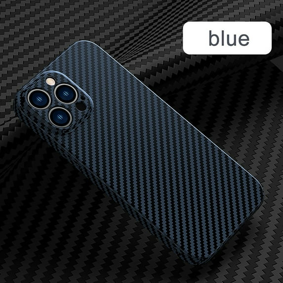 Allytech for iPhone 11 Pro Max,Carbon Fiber Rigid PC Back and Soft TPU Ultra Slim Shockproof cover for iPhone 11 Pro Max 6.5 inch,Blue