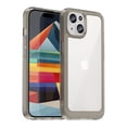 thumbnail image 1 of Allytech for iPhone 15 Case, Clear Back Cover Hard Shell Rugged Hybrid Shockproof Cell Phone Case for Apple iPhone 15, Gray, 1 of 8
