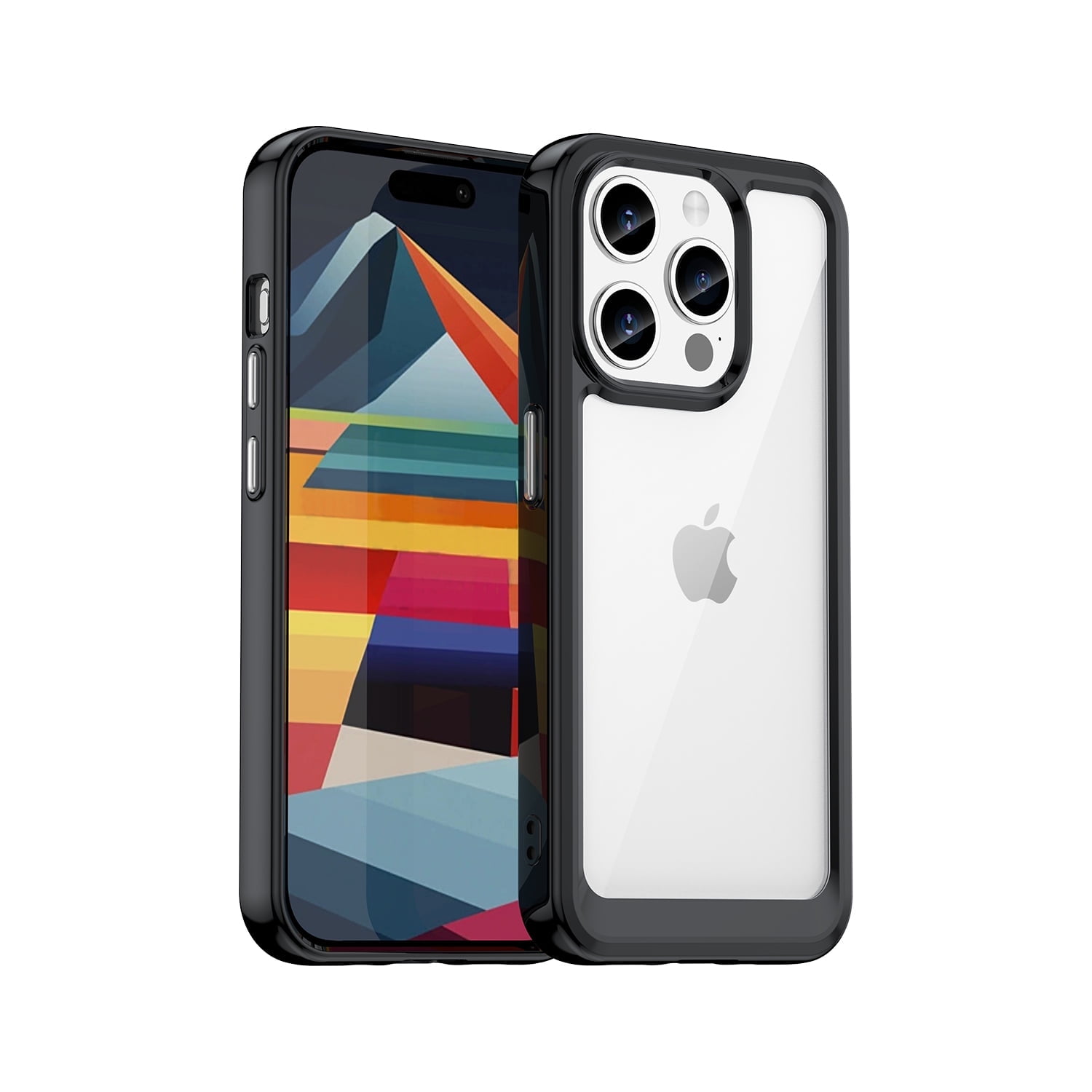 Allytech for iPhone 16 Pro Max Case, Clear Back Cover Hard Shell