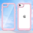 thumbnail image 1 of Allytech for iPhone SE 2022, iPhone SE 2020, iPhone 8, iPhone 7 Rugged Case Heavy Duty Crystal Clear Transparent Cover, Pink, 1 of 6