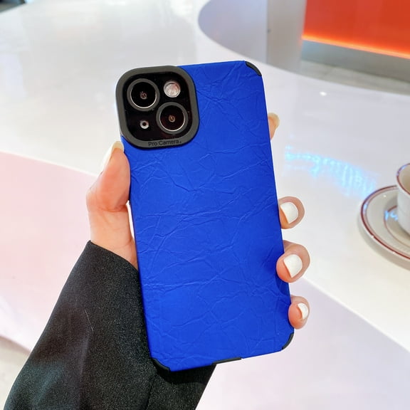 Allytech for iPhone XS/ iPhone X 5.8 Inch, Soft TPU Camera Lens Protection Skin-feeling Wrinkle Shockproof Cover Case for iPhone XS/X, Blue