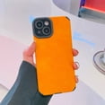 thumbnail image 1 of Allytech for iPhone XS/ iPhone X 5.8 Inch, Soft TPU Camera Lens Protection Skin-feeling Wrinkle Shockproof Cover Case for iPhone XS/X, Orange, 1 of 6