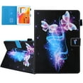 thumbnail image 1 of Allytech iPad 10.2 7th Generation Cases Covers, PU Leather Folio Flip Kickstand Auto Sleep Wake Protection Scratch Resistant Cards Slots Pencil Holder Case Cover for Apple iPad 10.2", Butterfly, 1 of 7