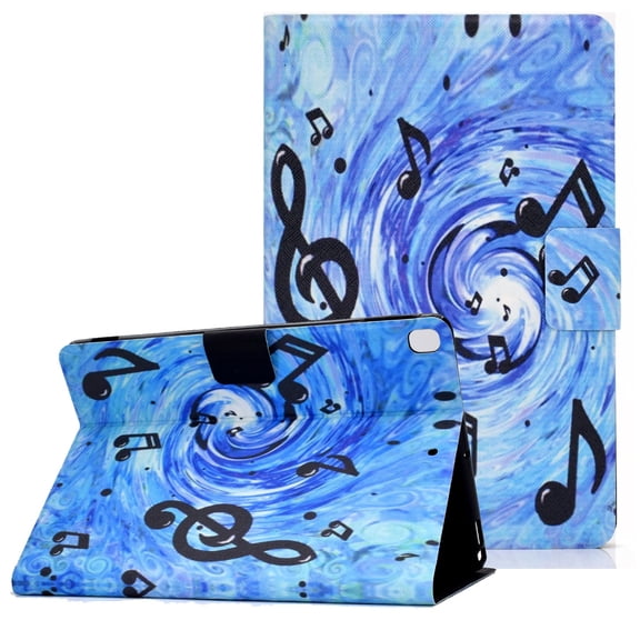 Allytech iPad 10.2" Case 8th 7th Generation 2020/ 2019, Slim Fit Lightweight Anti-scratch Shockproof Smart Cover Auto Sleep Wake Stand Protective Folio Flip Shell Case for Apple iPad 10.2",Music
