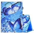 thumbnail image 1 of Allytech iPad 10.2" Case, iPad 9 8 7 Case 10.2", Slim Fit Multi Angle Stand Smart Cover Auto Sleep Wake Shockproof Protection Anti-scratch Case for Apple iPad 9th 8th 7th Gen - Butterfly, 1 of 7