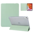 thumbnail image 1 of Allytech iPad Air 5 Case,iPad Air 5th 4th Generation Case, Ultra Slim Shell Auto Sleep Wake Flip Tri-fold Stand Build-in Pencil Holder Clear Back Cover Case for Apple iPad Air 4 5 10.9-inchMatchagreen, 1 of 7
