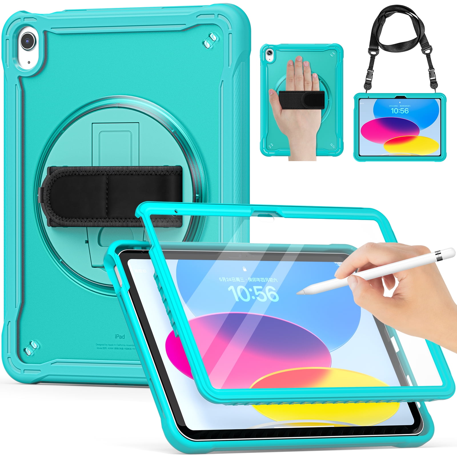 Housse + Film De Protection IPad Pro 9.7 (2016) - Etui Flip Magnétique - Lonfeid - Neuf
