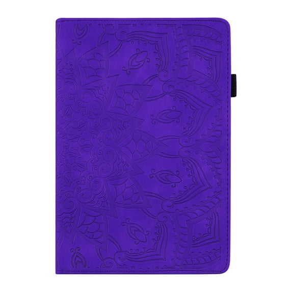 Allytech for iPad 10th Generation Case 2022 (10.9 inch), Premium Embossed PU Leather Folio Stand Card Slots Wallet Case with Pen Holder Case for iPad 10 2022, Purple
