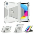 thumbnail image 1 of Allytech iPad 10th Generation Rotating Case, Pencil Holder Corner Protection 360-Degree Rotation Kickstand Shockproof Auto Wake Sleep Hybrid Case Cover for 2022 iPad 10.9" (A2696 A2757 A2777), Gray, 1 of 11