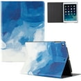 thumbnail image 1 of Allytech iPad 4 Case, iPad 3 Case, iPad 2 Case, PU Leather Slim Fit Multi Anlge Viewing Kickstand Folio Flip Protective Auto Sleep Wake Smart Case Cover for Apple iPad 4th/3rd/2nd Gen,Blue Painting, 1 of 7